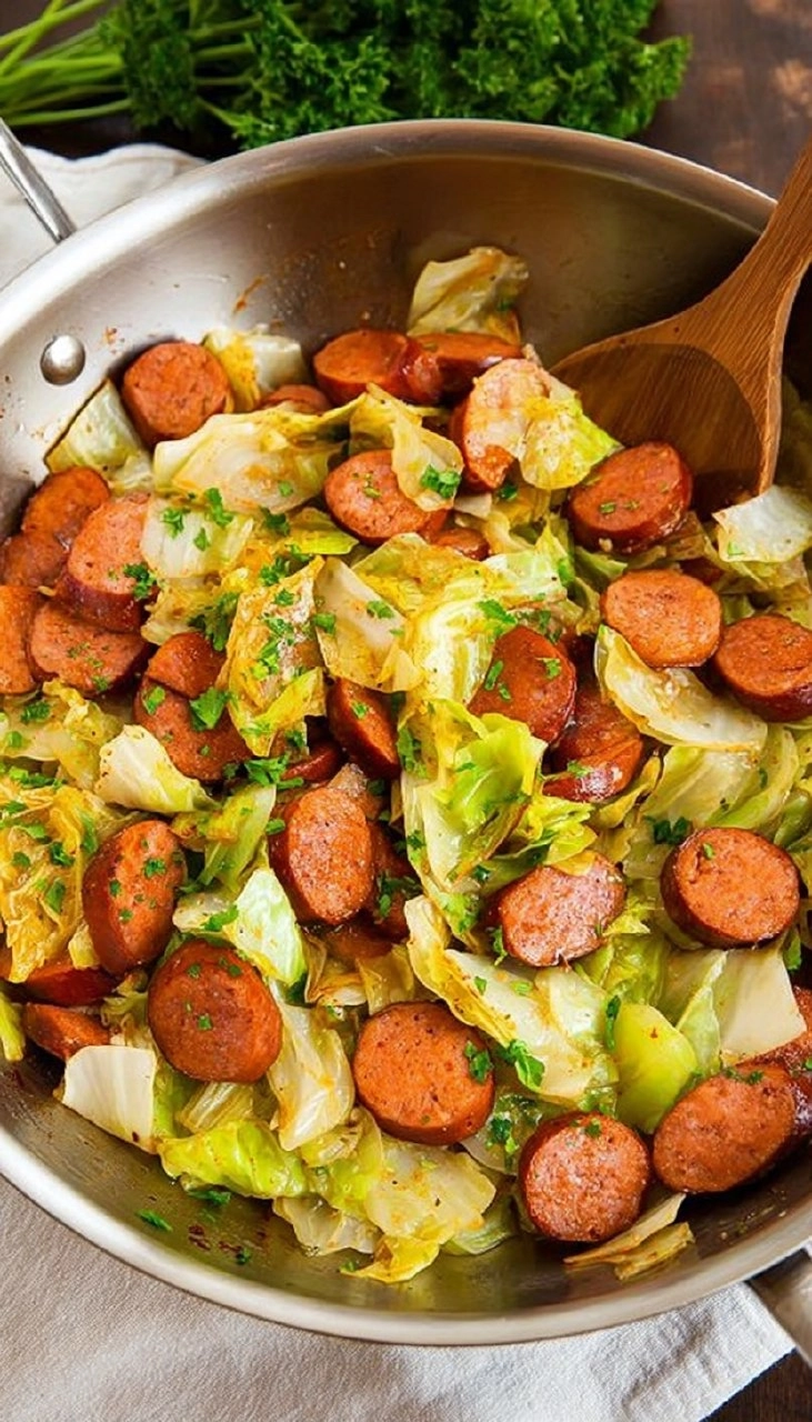 Cabbage and Sausage Skillet
