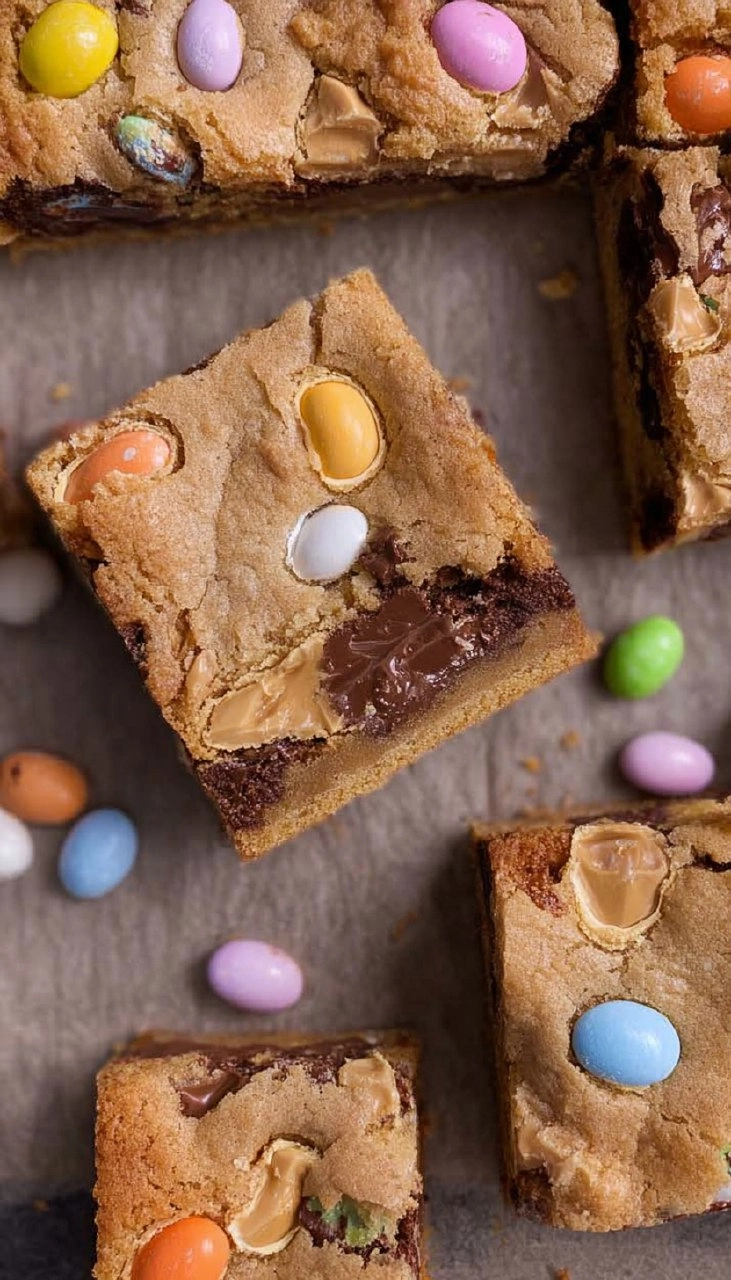 Cadbury Egg Cookie Bars