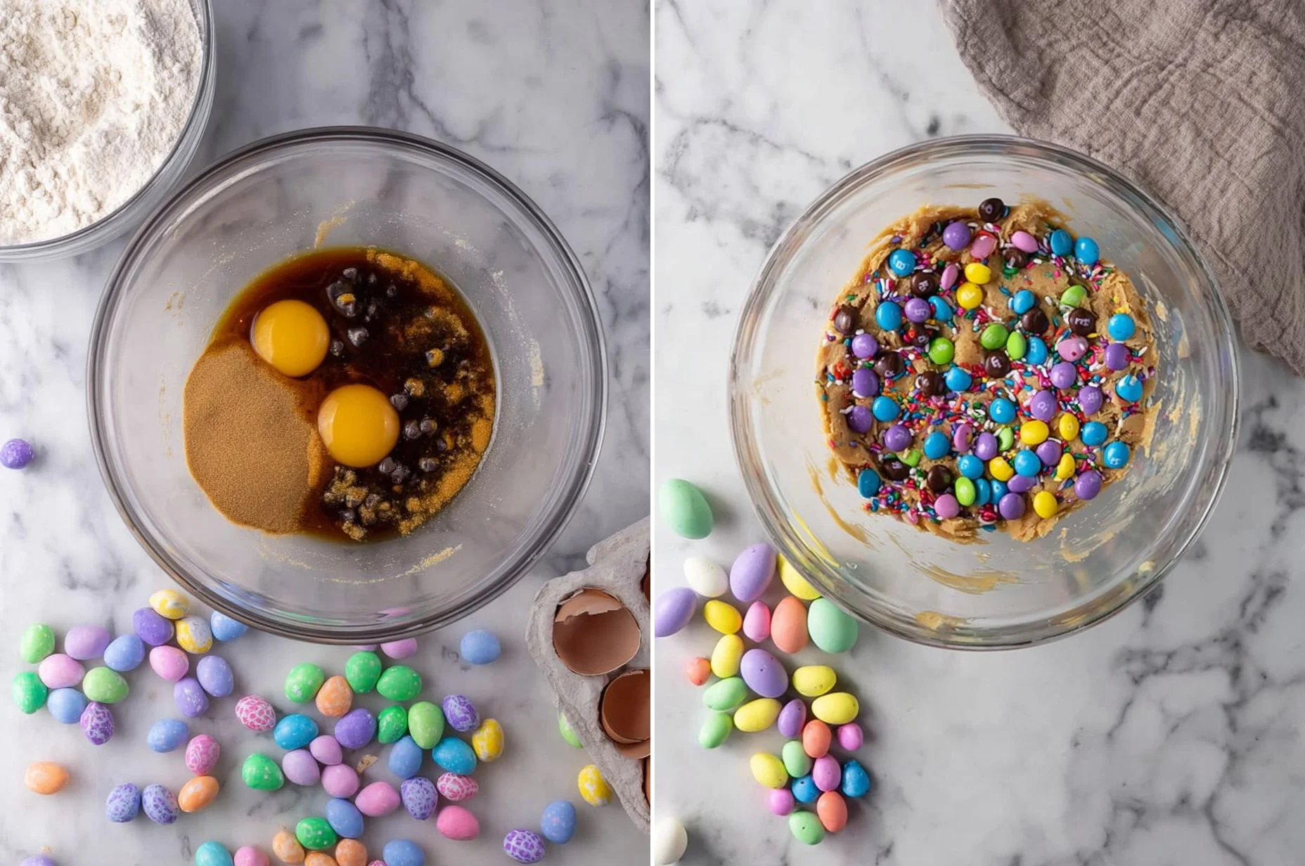 Cadbury Egg Cookie Bars