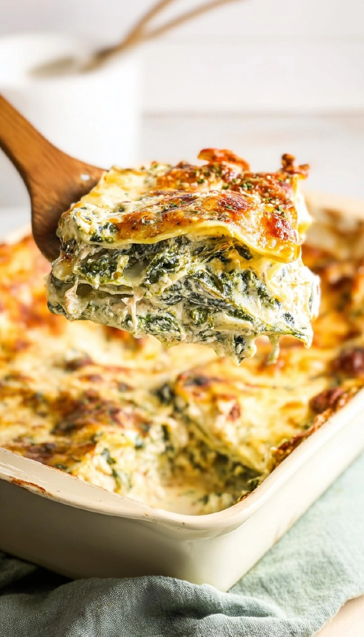 Chicken and Spinach Lasagna (With Rotisserie Chicken)