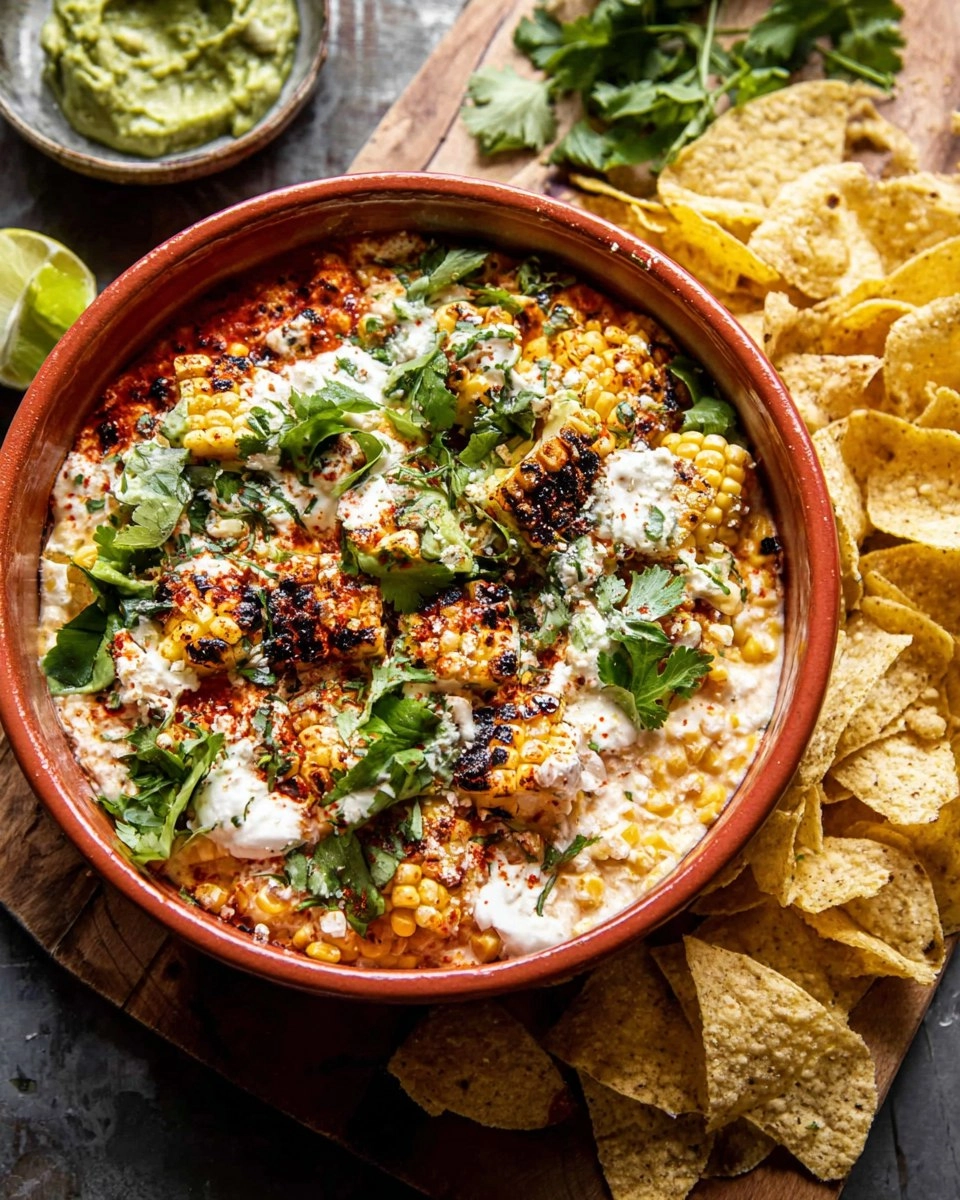 Cinco de Mayo Street Corn Dip & Guacamole Board