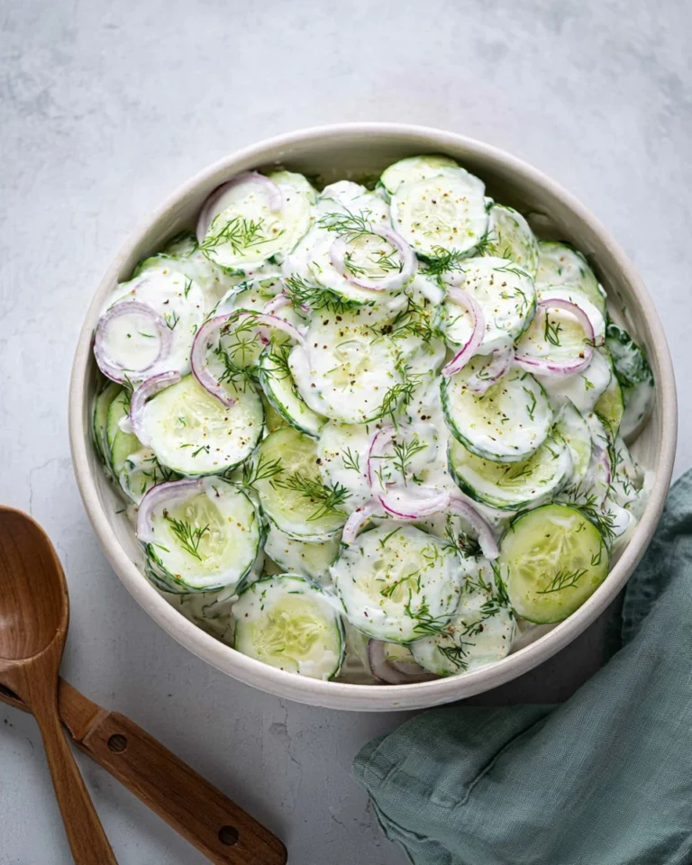 Creamy-Cucumber-Salad-with-Sour-Cream-Dill-Recipe
