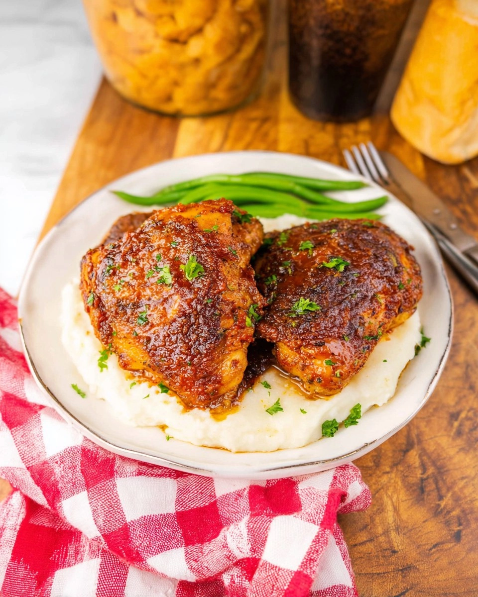 Crockpot Carolina Gold Bbq Chicken Thighs
