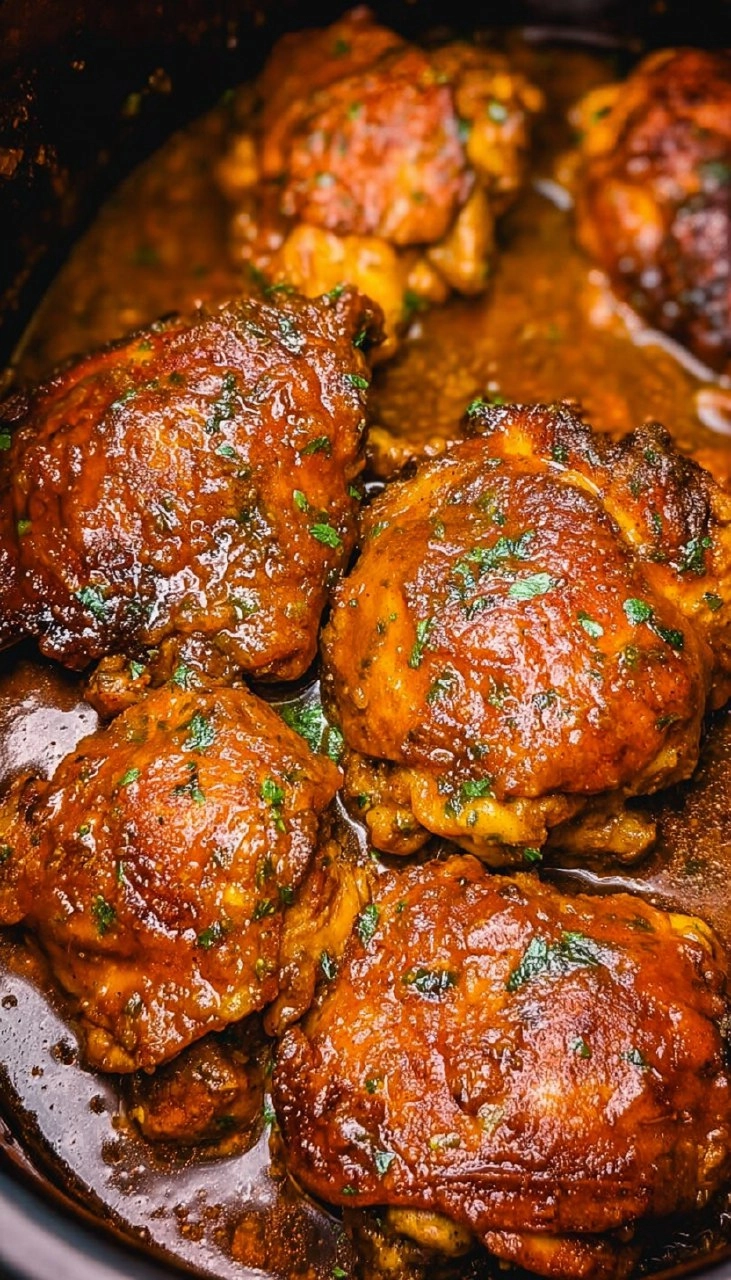 Crockpot Carolina Gold Bbq Chicken Thighs