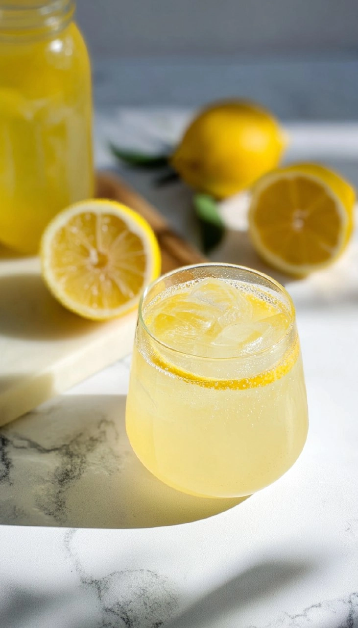 Easy Sparkling Lemonade Mocktail