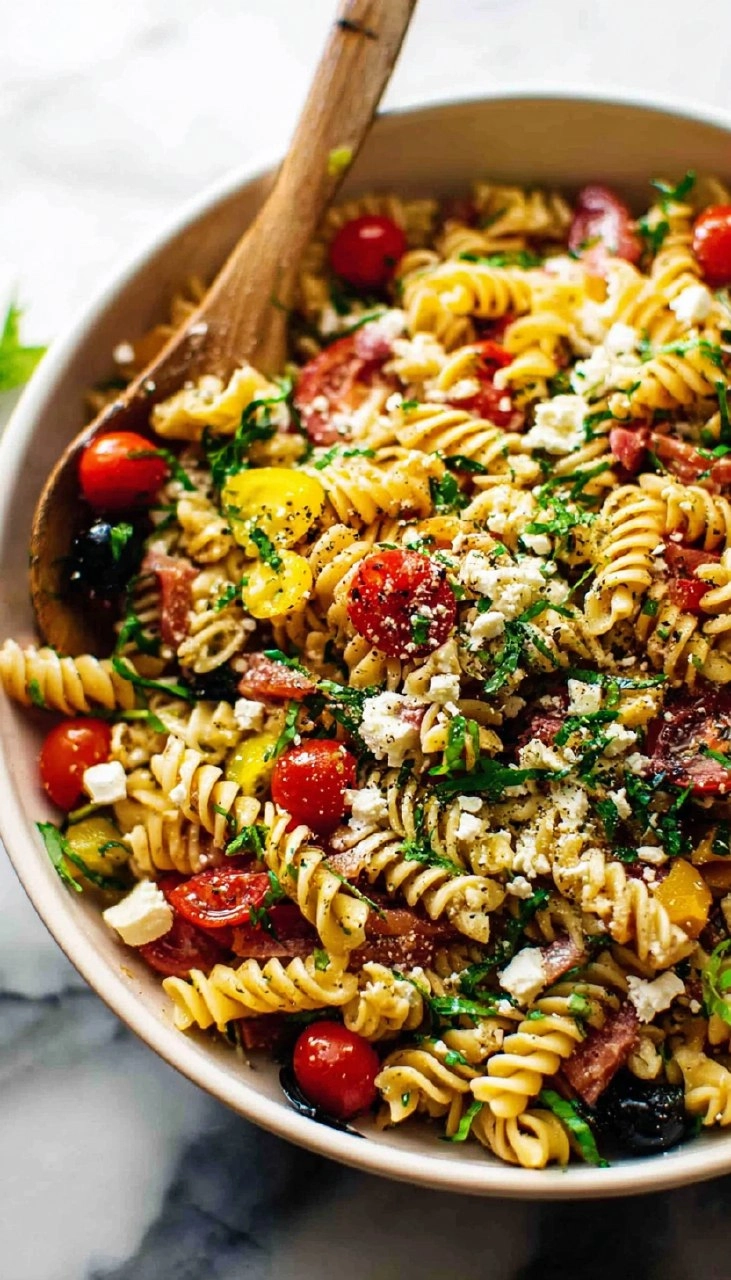 Easy Summer Pasta Salad (4 Ingredients)