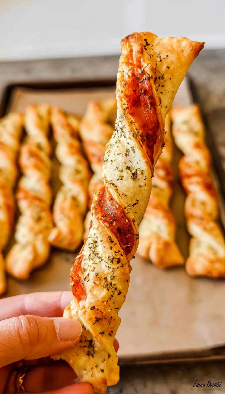 Garlic Bread Twists Dominos