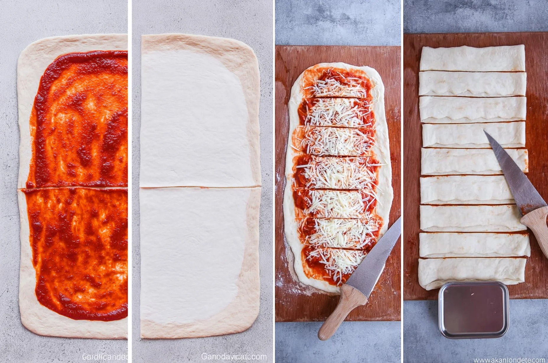 Garlic Bread Twists Dominos