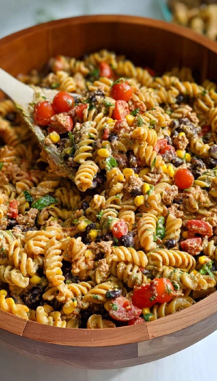 Healthy Taco Pasta Salad (Meal-Prep Friendly) 130 Healthy Taco Pasta Salad (Meal-Prep Friendly)