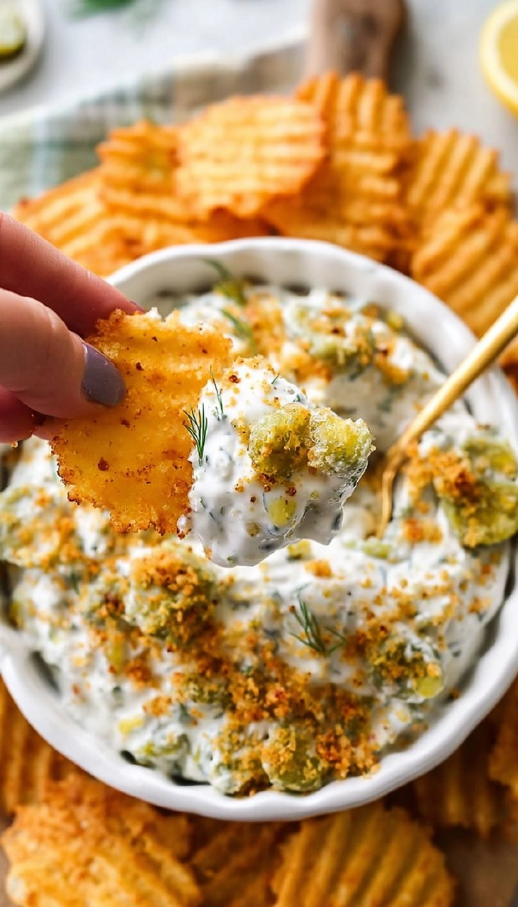 High-Protein Fried Pickle Dip (Viral Recipe)