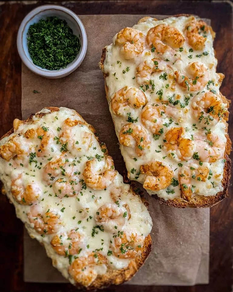Shrimp-Alfredo-Garlic-Bread-Recipe
