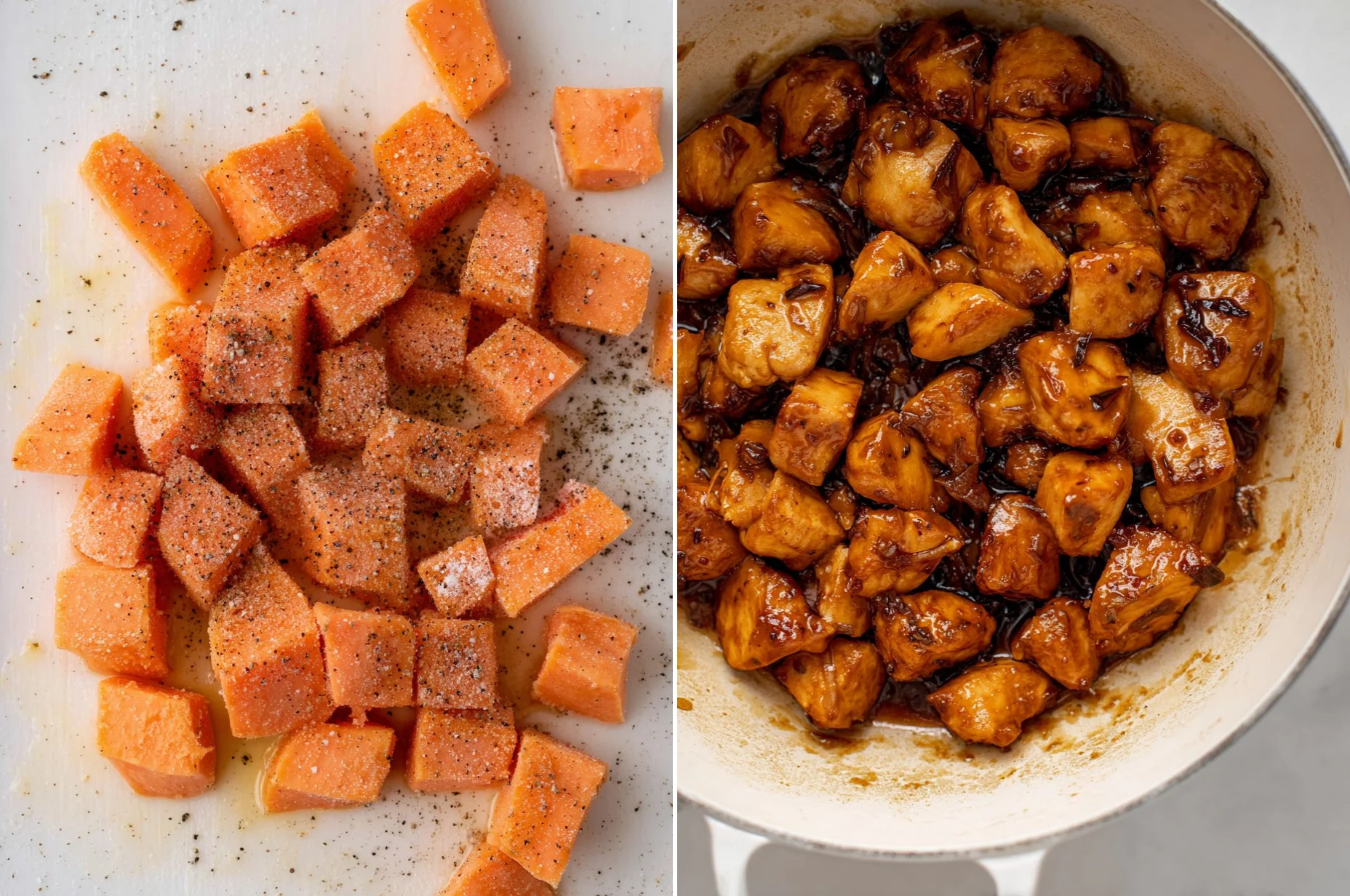 Sticky Orange Salmon Bowls.