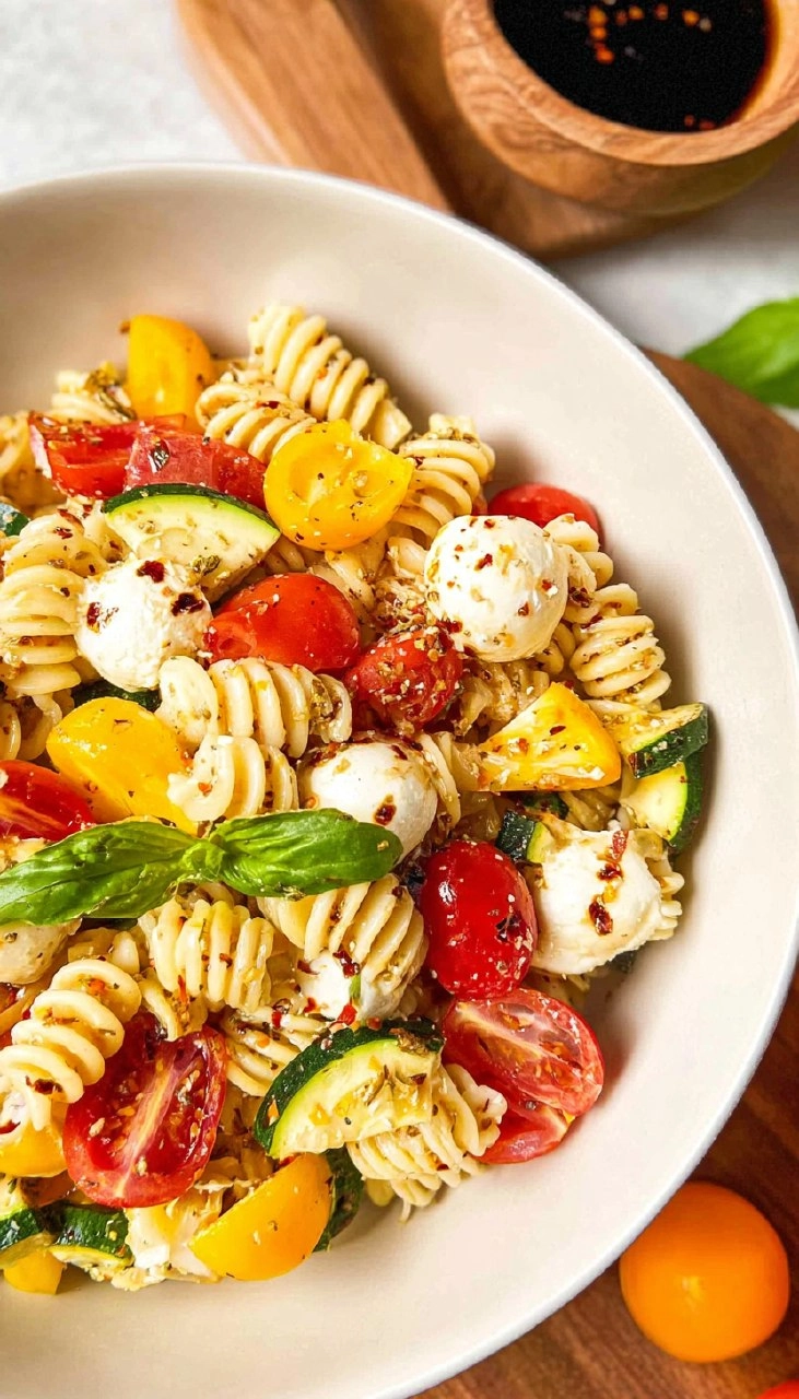 Summer Pasta Salad with White Balsamic Vinaigrette 100 Summer Pasta Salad with White Balsamic Vinaigrette