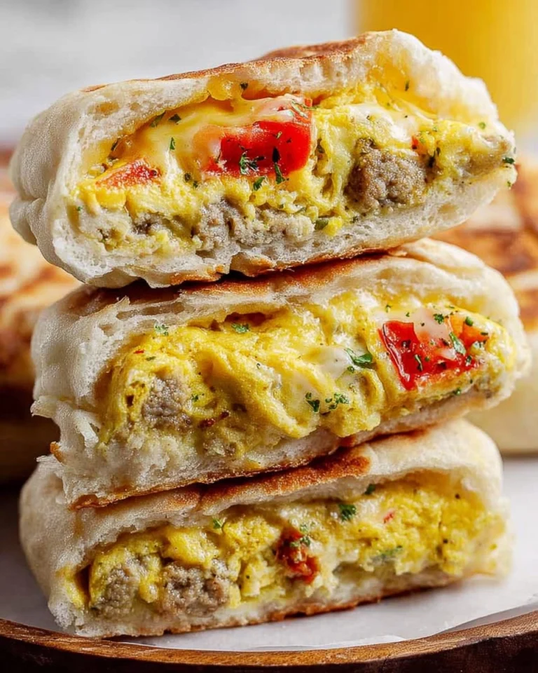 Breakfast-Stuffed-Cottage-Cheese-English-Muffins-High-Protein-Recipe