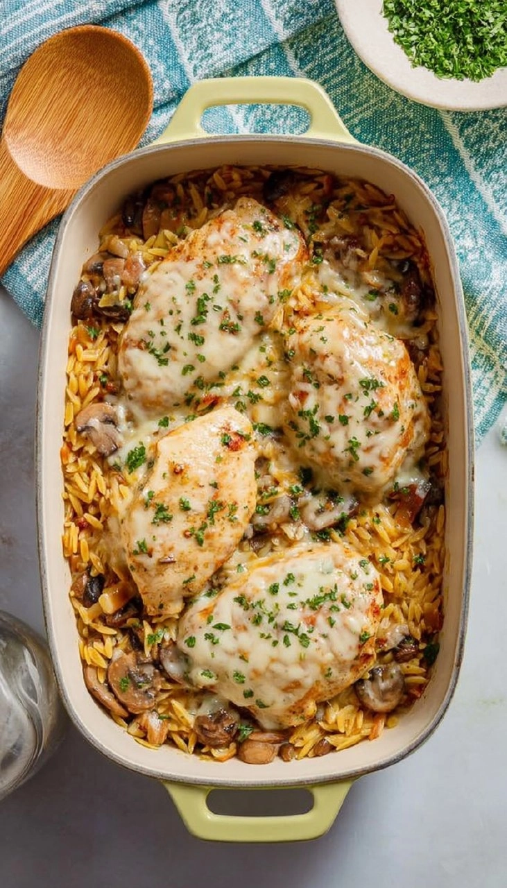 Creamy Chicken Orzo Bake 95 Creamy Chicken Orzo Bake
