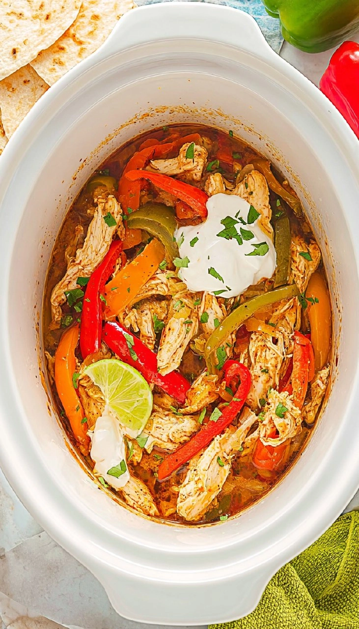 Crockpot Chicken Fajitas