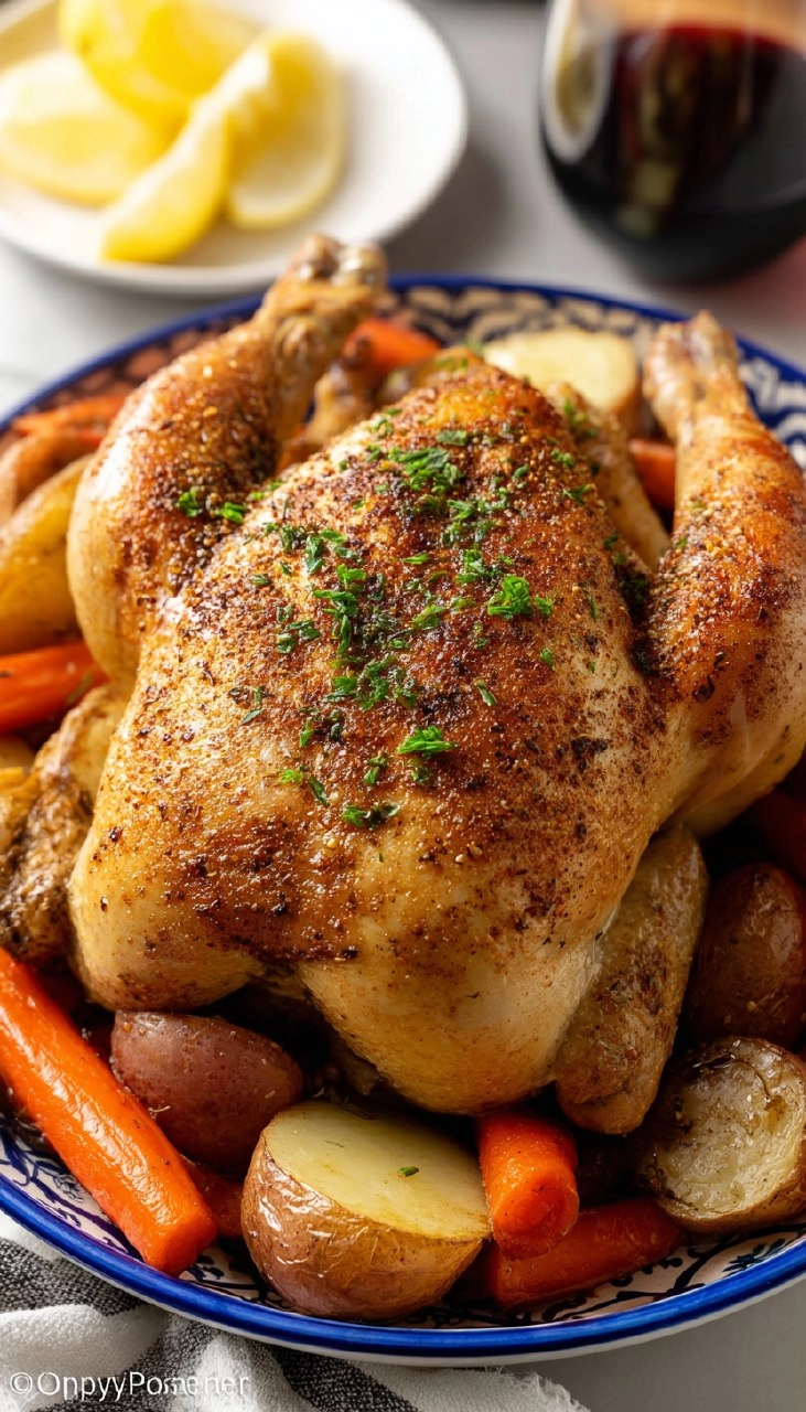 Crockpot Whole Chicken (10 Minute Prep)