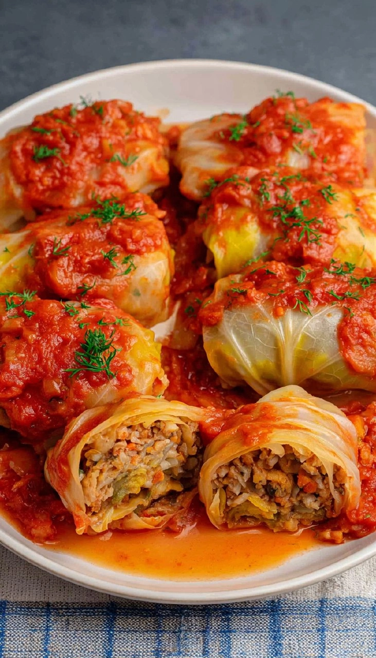 Easy Vegan Stuffed Cabbage Rolls