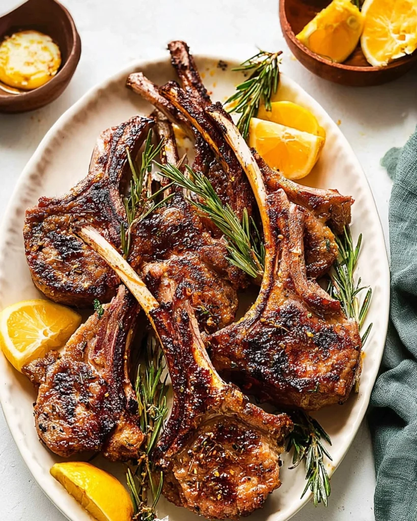 Garlic-Rosemary-Lamb-Chops-with-Lemon-Butter-Recipe