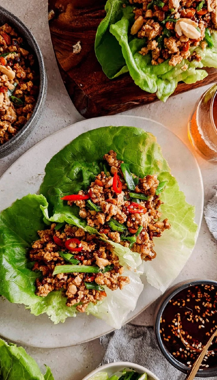 Ground Chicken Lettuce Wraps 130 Ground Chicken Lettuce Wraps