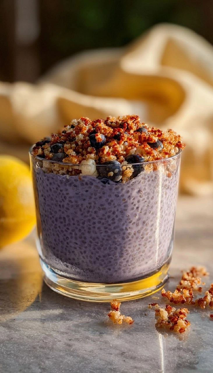 Lemon Blueberry Muffin Chia Pudding