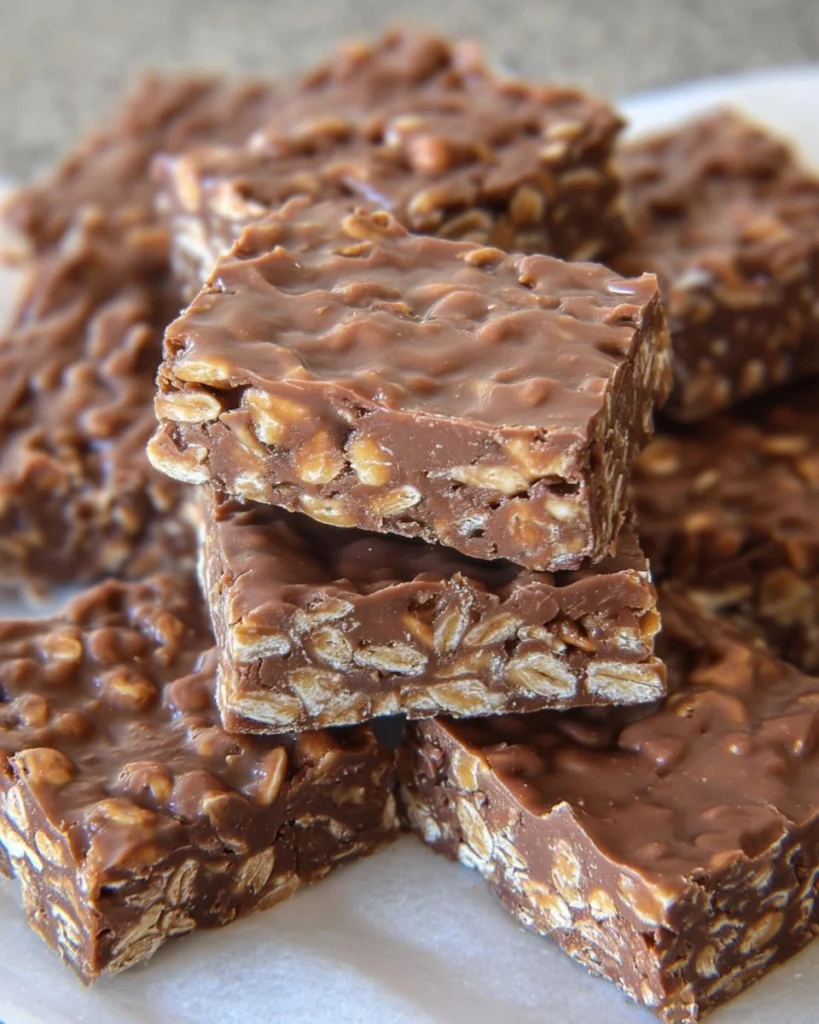 No-Bake-Chocolate-Peanut-Butter-Oat-Bars-Recipe