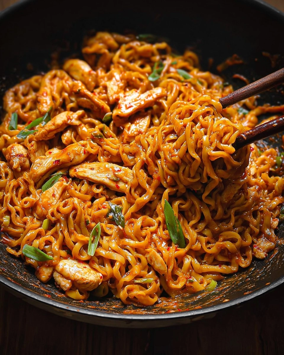 Peanut Chilli Noodles with Chicken