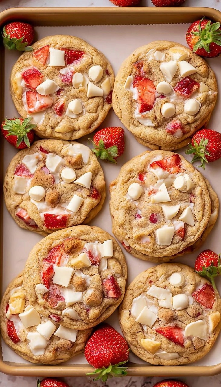 Strawberry Cheesecake Cookies