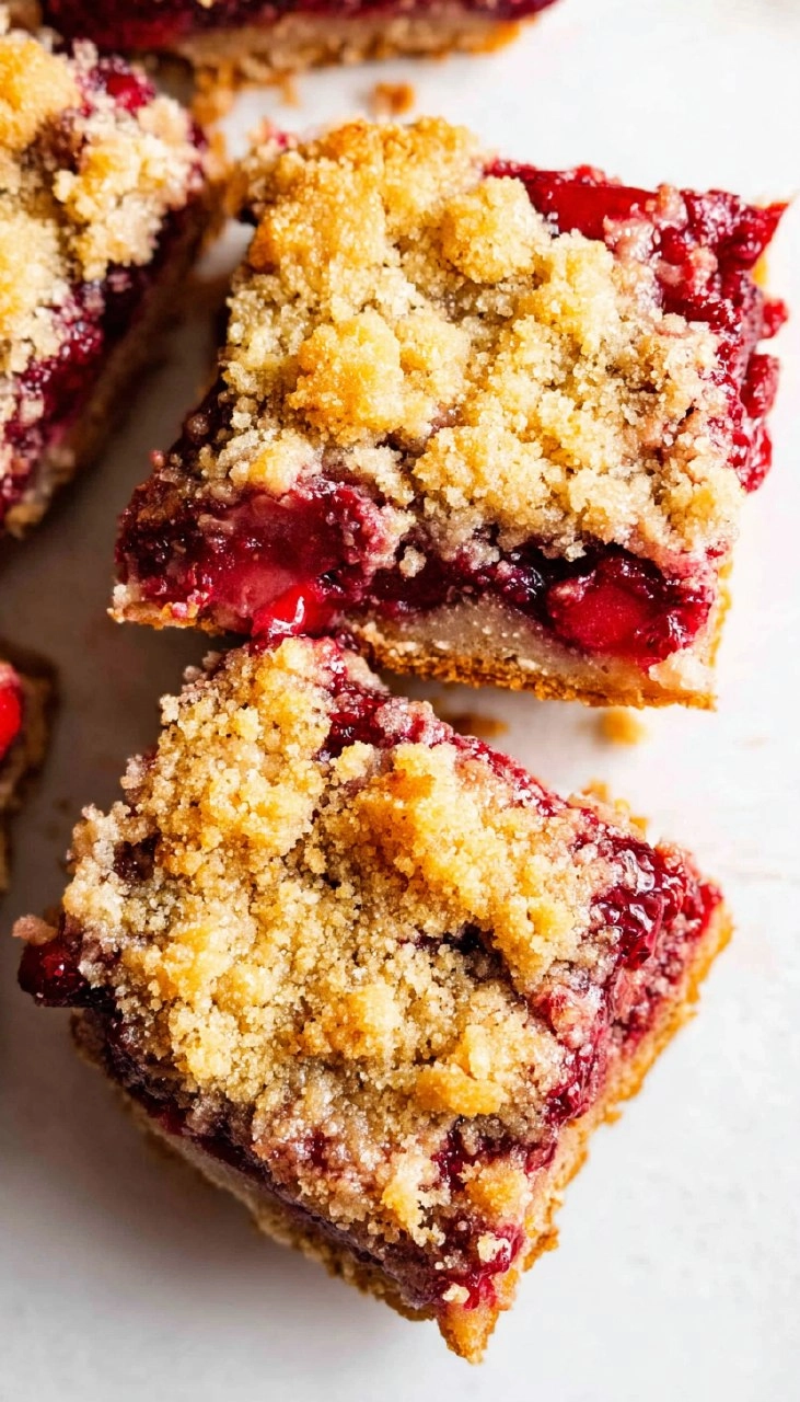 Strawberry Crumble Bars (Almond Flour, Easy & Buttery)