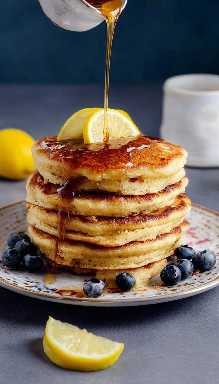 Vegan Lemon Ricotta Pancakes