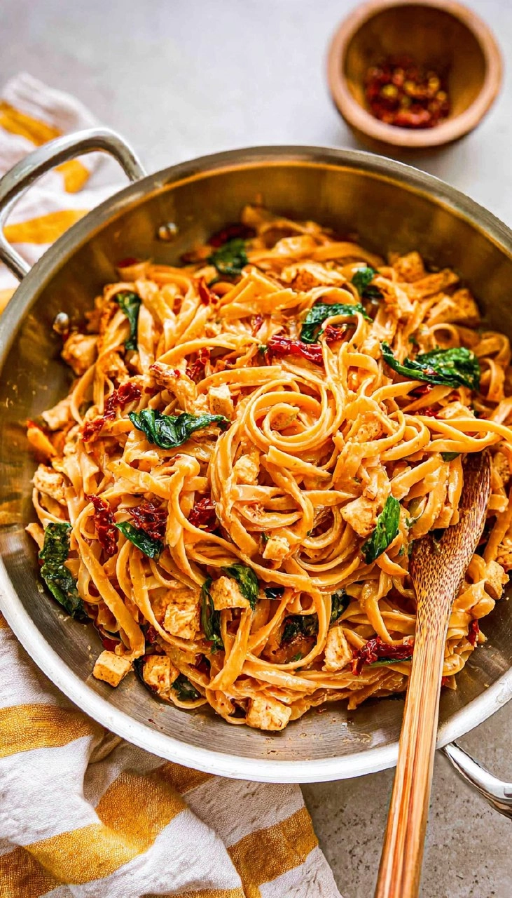 Whole Wheat Sun-Dried Tomato Basil Pasta