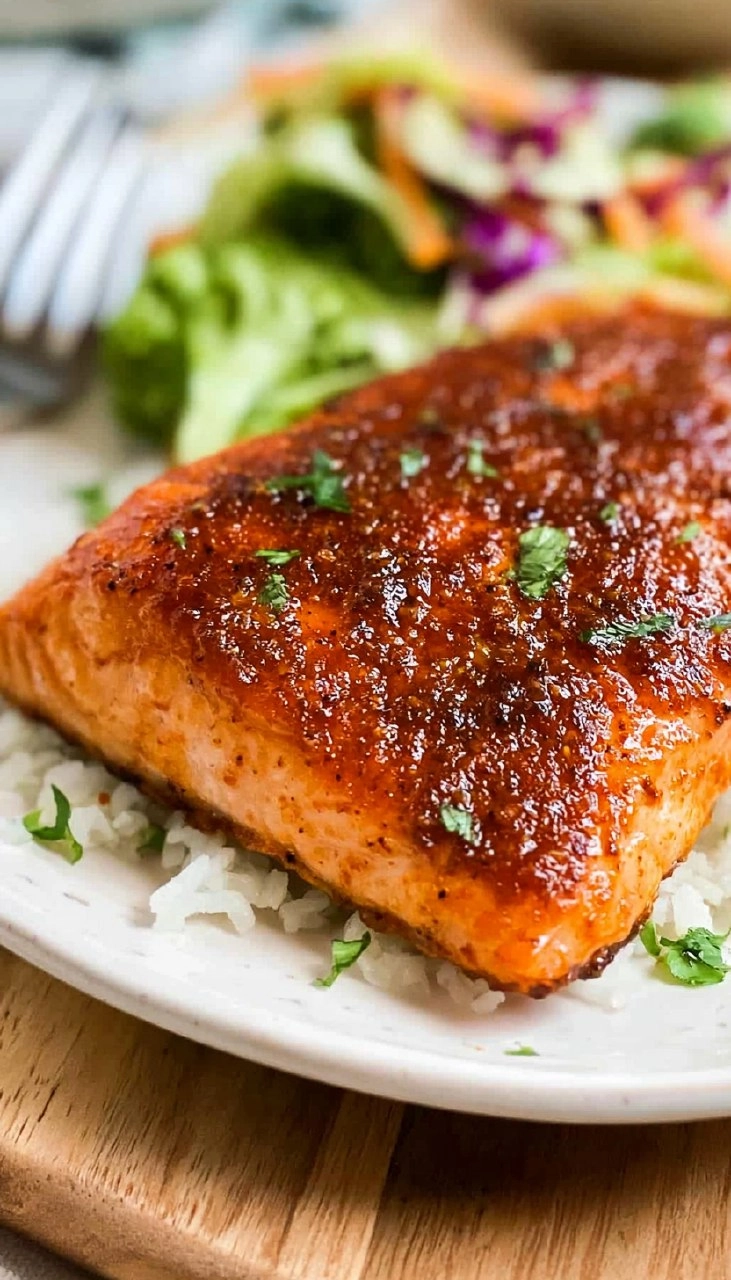 Air Fryer Sweet and Spicy Salmon
