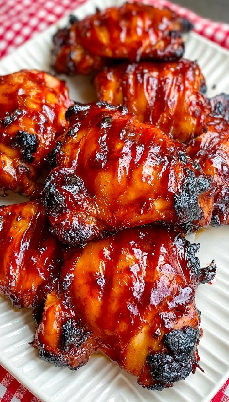 BBQ Chicken Thighs | Sticky Oven-Baked Summer Chicken Dinner