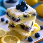 Blueberry-Lemon-Bars-Sweet-Tart-Picnic-Dessert-Squares-Recipe