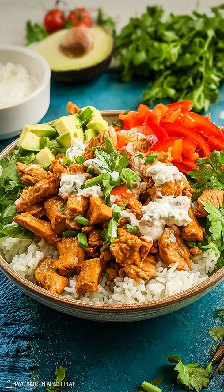 Buffalo Chicken Bowl (With Rice)