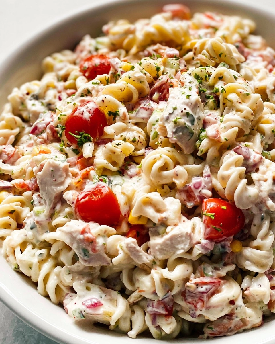 Chicken Ranch Pasta Salad