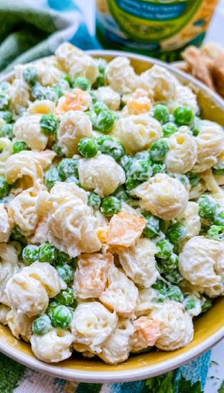 Creamy Ranch Pea Pasta Salad