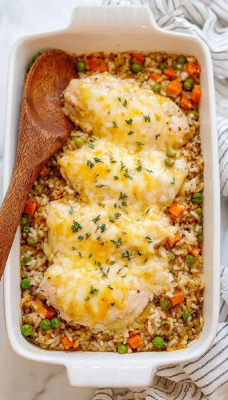 Easy Chicken and Rice Casserole