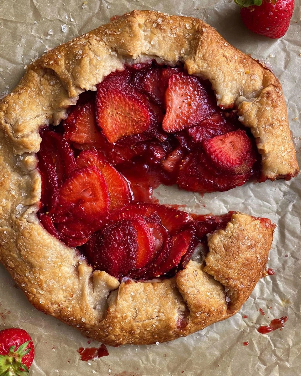 Easy Strawberry Galette (no pie pan needed) 104 Easy Strawberry Galette (no pie pan needed)