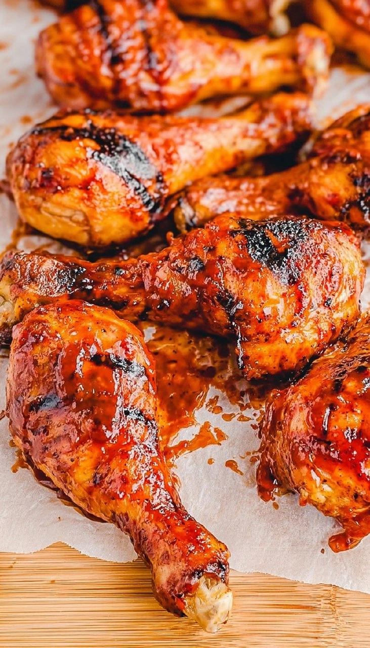 Grilled BBQ Chicken Drumsticks | Sticky Smoky Summer Cookout Chicken