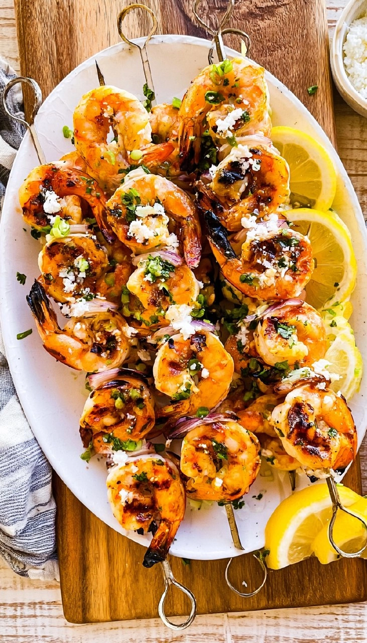 Grilled Shrimp Skewers | Easy Summer BBQ Seafood Appetizer