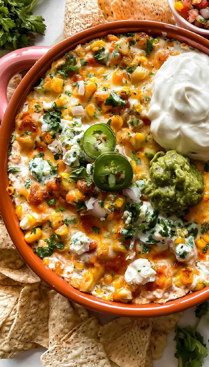 Mexican Street Corn Dip | Creamy Crowd-Pleasing Cookout Appetizer