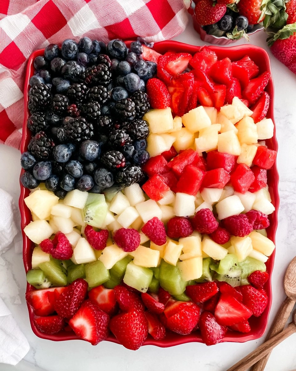 Red, White and Blue Fruit Salad | Patriotic Summer Side Dish