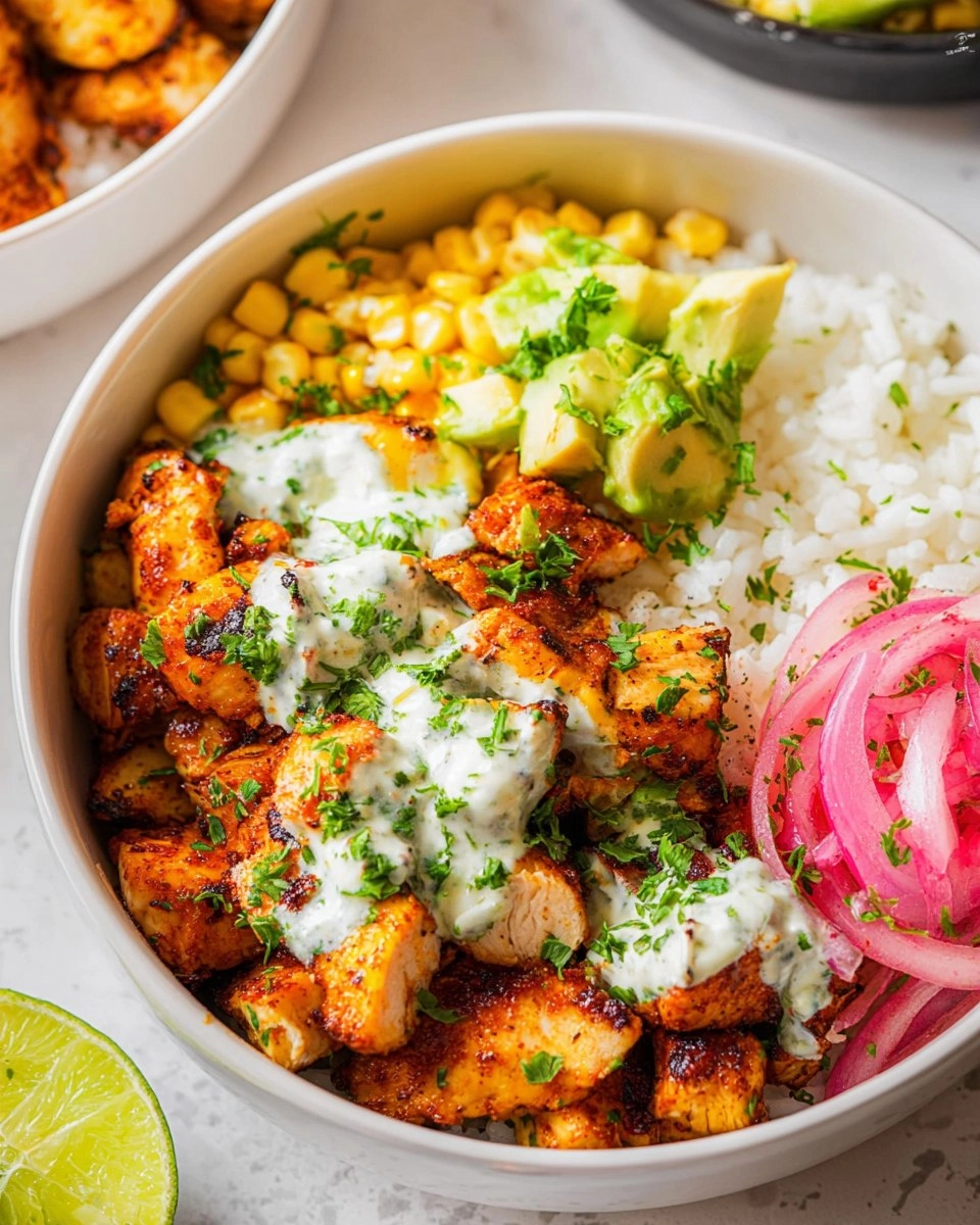 Street Corn Chicken Rice Bowls