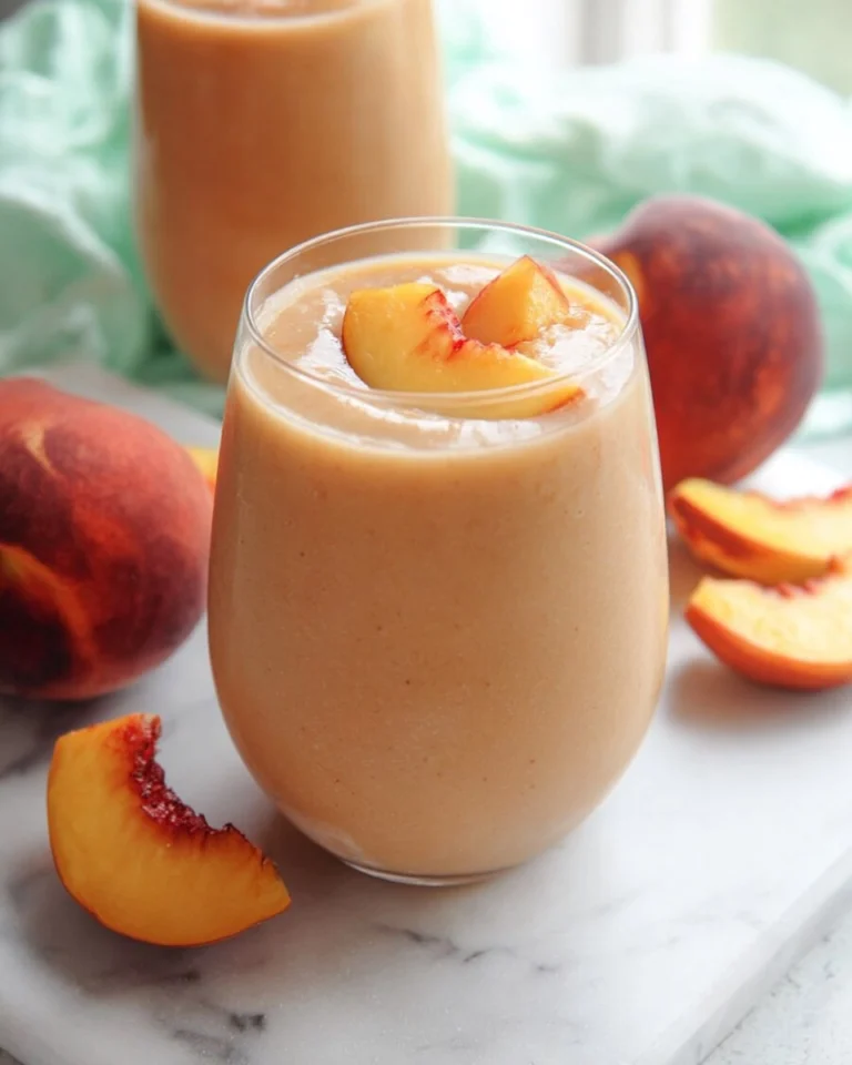 5-Minute-Peach-Smoothie-Recipe
