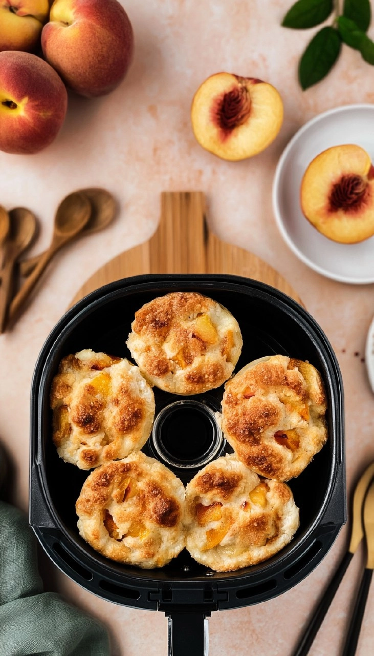 Air Fryer Mini Peach Cobbler