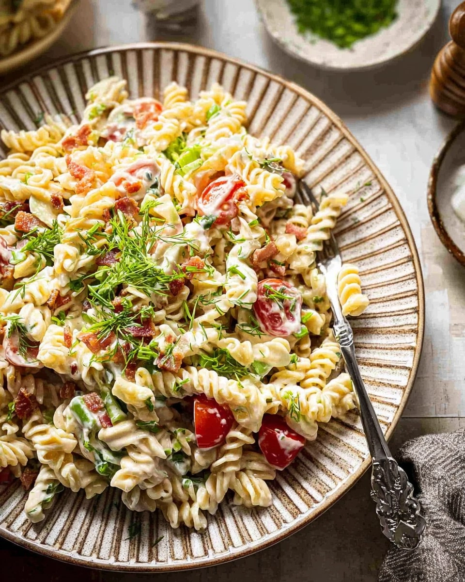 Bacon Ranch Pasta Salad 114 Bacon Ranch Pasta Salad