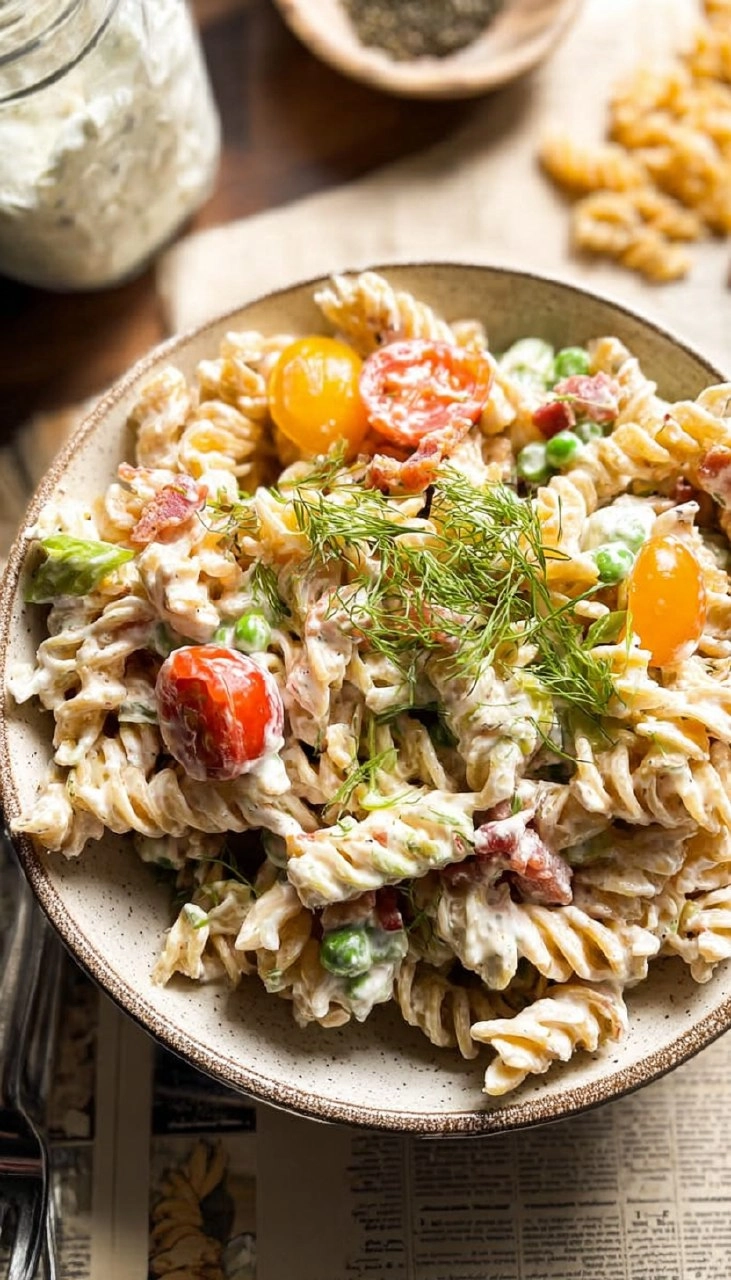 Bacon Ranch Pasta Salad 115 Bacon Ranch Pasta Salad