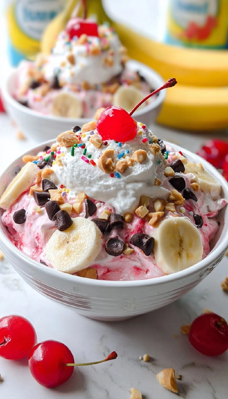 Banana Split Fluff Salad