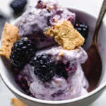 Blackberry-Cheesecake-Cottage-Cheese-Ice-Cream-Recipe